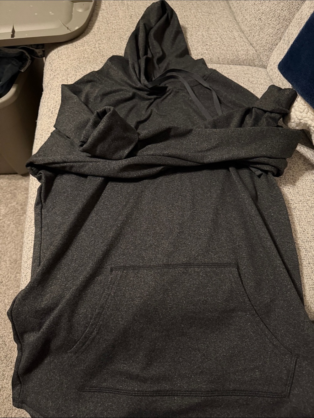 New York Laundry Black Hooded Pullover Sweatshirt